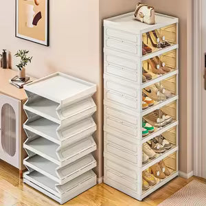 Zapatera Plegable De 6 Niveles Organizador De Almacenamiento